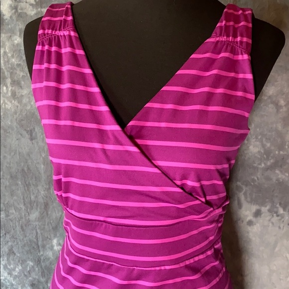 Eddie Bauer Sleeveless Striped Dress Women size Large 🥳 Host Pick 🥳 - Picture 3 of 8